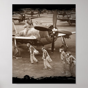 Poster Formation des pilotes de chasse sur les volants P-