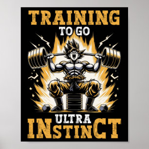 Poster Formation Pour Aller Ultra Instinct Gym Poids Bo