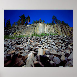 Poster Formations basaltiques du Postpile de Devils