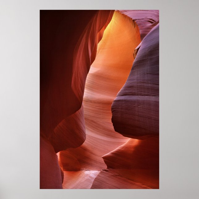 Poster Formations de fentes du canyon Antelope (Devant)