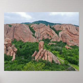 Poster Formations de vallée et de roches à Roxborough
