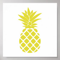 Forme d'ananas décoratif jaune