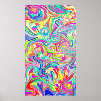 Poster Forme d'art classique abstrait
