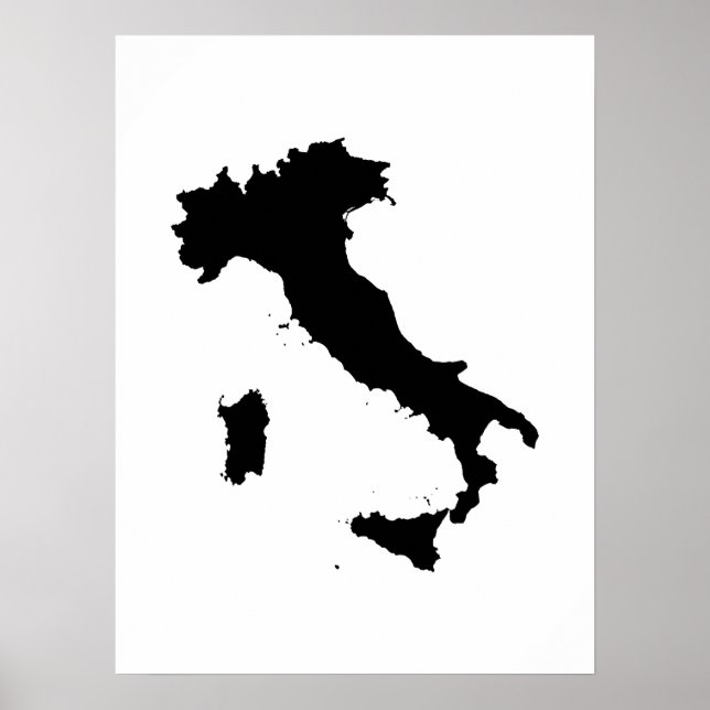 Poster Forme de l'Italie (Devant)