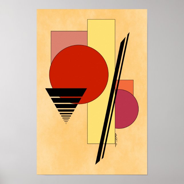 Poster Formes Abstraites (Devant)