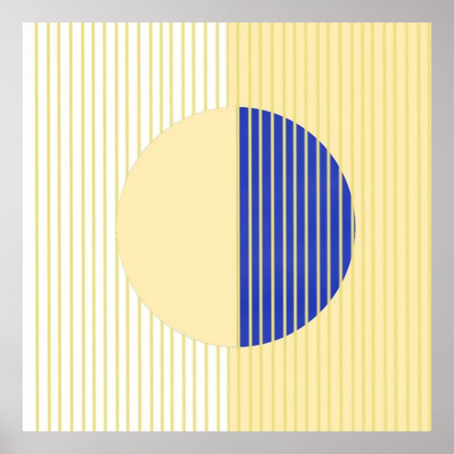 Poster formes abstraites art (Devant)