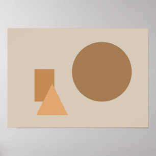 Poster Formes Abstraites Art