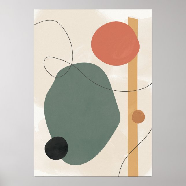 Poster Formes Abstraites Artistique (Devant)