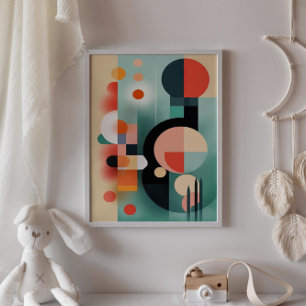 Poster Formes Abstraites Boho Digital Wall Art