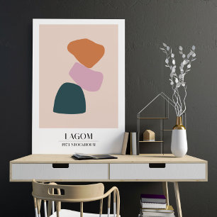 Poster Formes Abstraites Exposition Scandinave Sourdine 