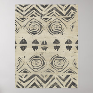 Poster Formes arrondies et géométriques de bazar de motif