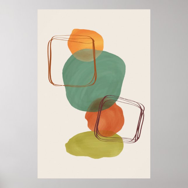 Poster Formes biologiques modernes Art contemporain 1 (Devant)