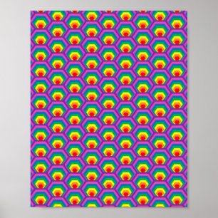 Poster Formes colorées Abstraites