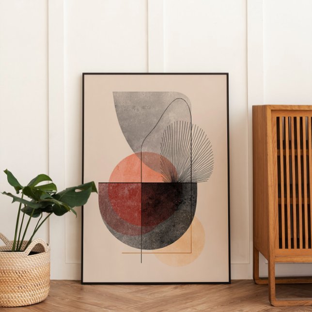 Poster Formes géométriques Abstraites - Mur japonais (Créateur téléchargé)