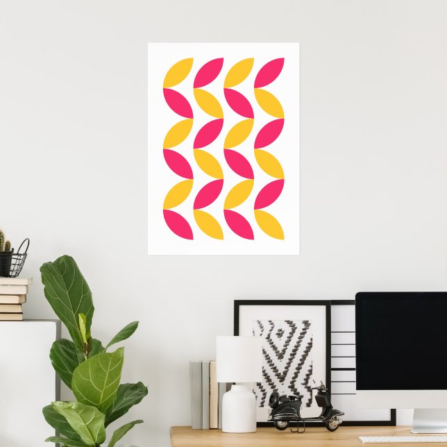 Poster Formes géométriques du Bauhaus (Bureau à domicile)