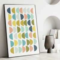 Formes géométriques modernes dans les tons pastel