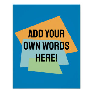 Poster Formes rétro personnalisées