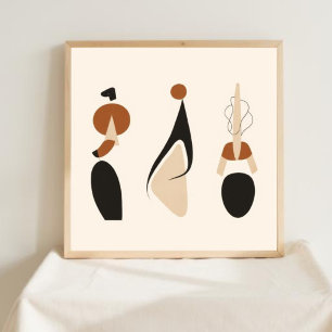 Poster Formes rituelles abstraites