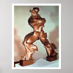 Poster Formes uniques de continuité dans l'espace, 1913 (