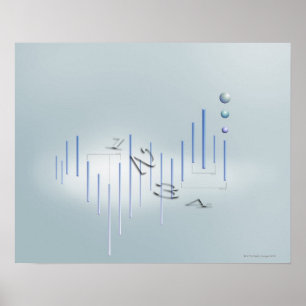Poster Formule, graphique, symboles mathématiques 11