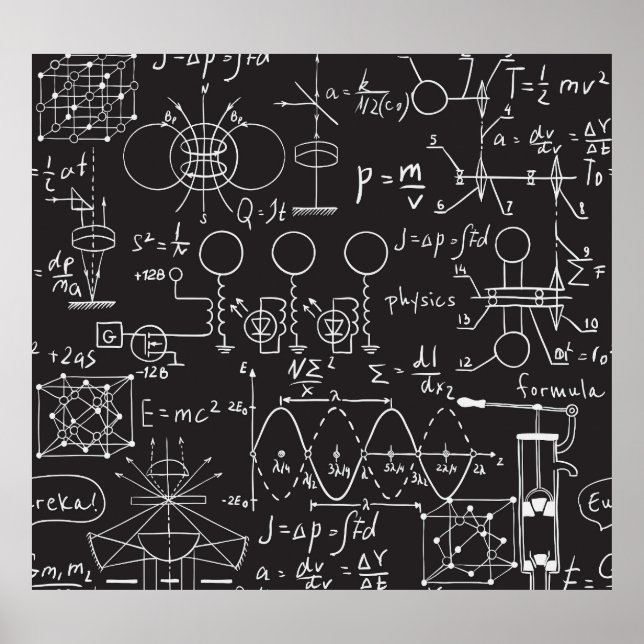Poster Formules scientifiques : Patte de calcul du tablea (Devant)