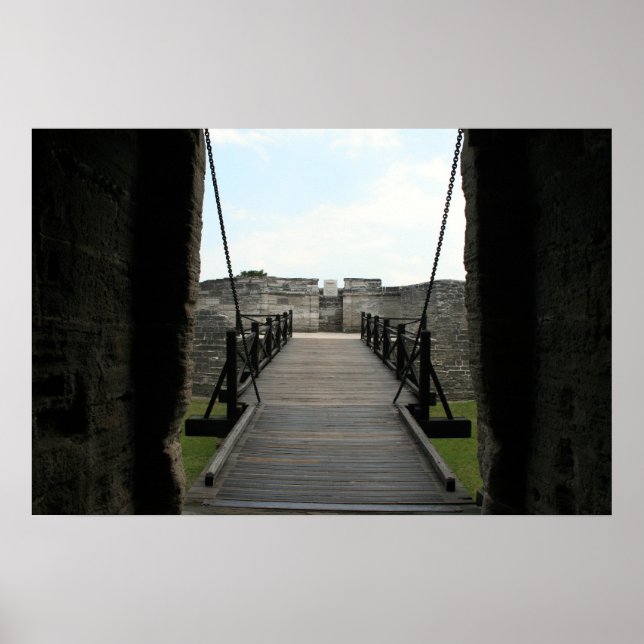 Poster Fort à st augustine en regardant le château (Devant)