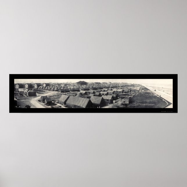 Poster Fort Crockett Texas Photo 1915 (Devant)