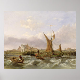 Poster Fort de Tilbury - vent contre la marée, 1853