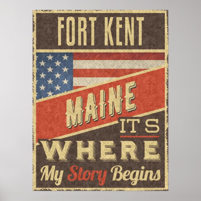 Poster Fort Kent Maine (Devant)