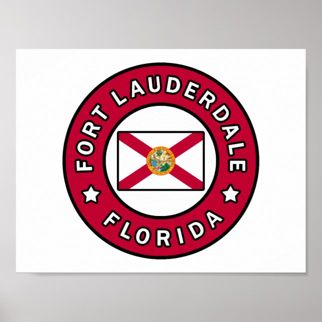 Poster Fort Lauderdale Floride (Devant)
