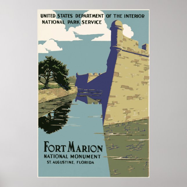 Poster Fort Marion Floride (Devant)