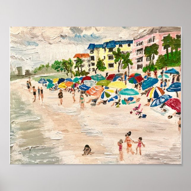 Poster "Fort Myers Beach" en acrylique (Devant)