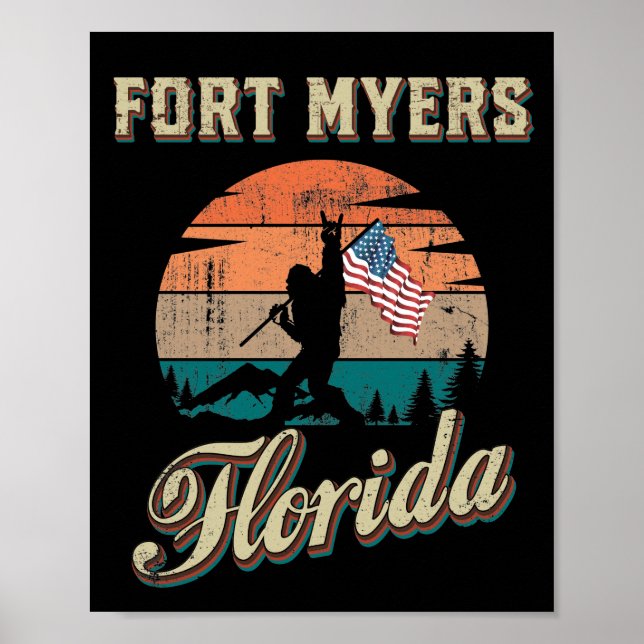Poster Fort Myers Floride (Devant)