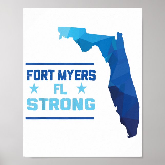 Poster Fort Myers Floride Forte (Devant)