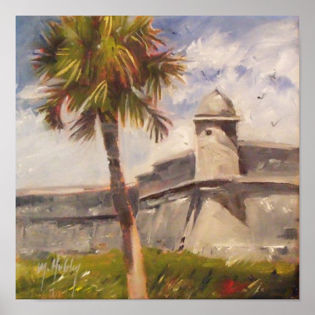Poster Fort Saint Augustin - Castillo de san Marcos (Devant)