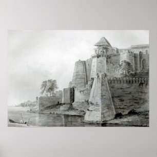 Poster Fort sur la rivière de Yamuna, Inde
