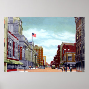 Poster Fort Wayne Indiana Calhoun Street
