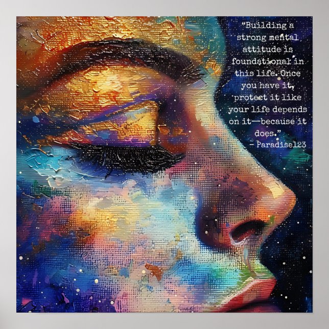 Poster forte attitude mentale (porte 1035) (Devant)