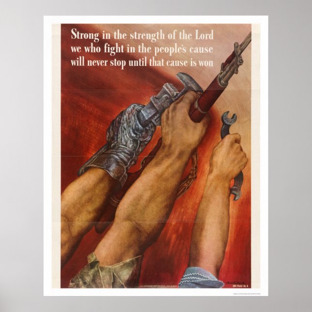 Poster Forte dans la Force du Seigneur (Devant)
