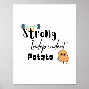 Poster forte pomme de terre indépendante