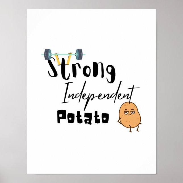 Poster forte pomme de terre indépendante (Devant)