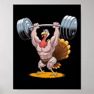 Poster Forte Turquie Bodybuilding Thanksgiving Weightlift