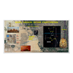 Poster Forteresse étoile Giza Orion