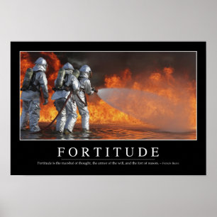 Poster Fortitude : Citation Inspirationnelle