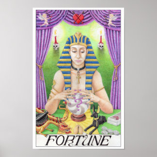 Poster Fortune tarot card