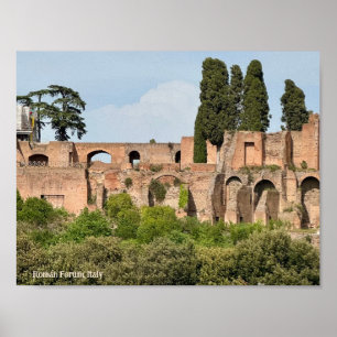Poster Forum Romain, Rome, Italie Design Photo Imprimer
