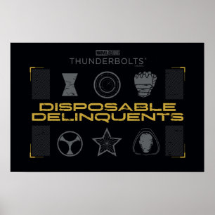 Poster Foudroyants*   Délinquants jetables