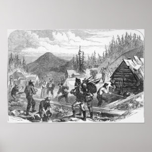 Poster Fouilles d'or de Gregory, le Colorado