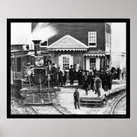 Foule ferroviaire à Hanover Junction, PA 1863