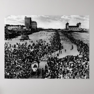 Poster Foules à Atlantic City, beauté Pagent de NJ